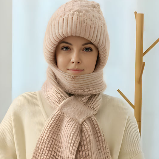 WarmWrap – Mütze und Schal in einem für winterlichen Gesichts- und Halsschutz