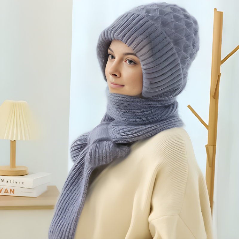 WarmWrap – Mütze und Schal in einem für winterlichen Gesichts- und Halsschutz