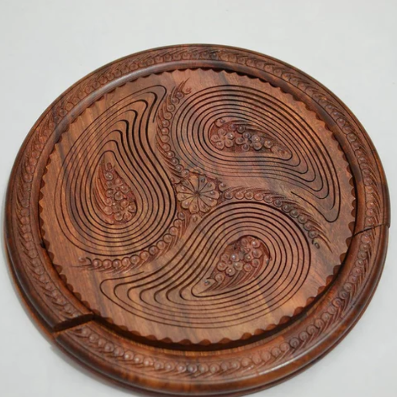 TimberTray – Handgefertigte Obstplatte aus Holz für elegantes Servieren