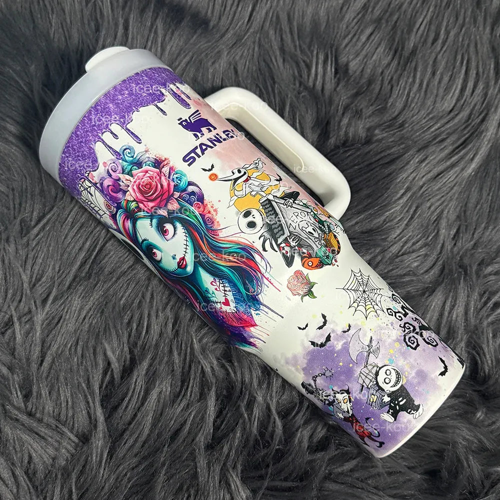 FestiveSip – Leuchtender Isolierbecher mit magischem Tag-Nacht-Design