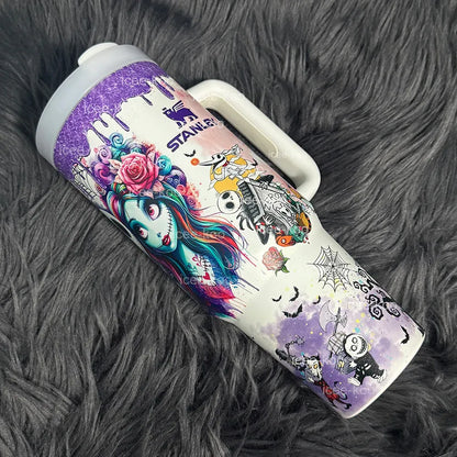 FestiveSip – Leuchtender Isolierbecher mit magischem Tag-Nacht-Design