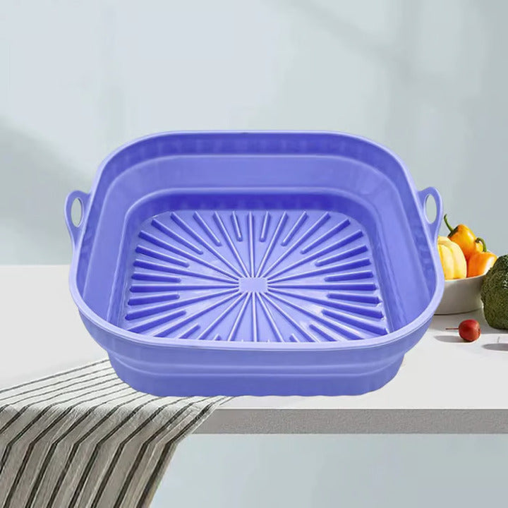 Silikon-Grillpfanne für Heißluftfritteusen – Gesund & leicht reinigen