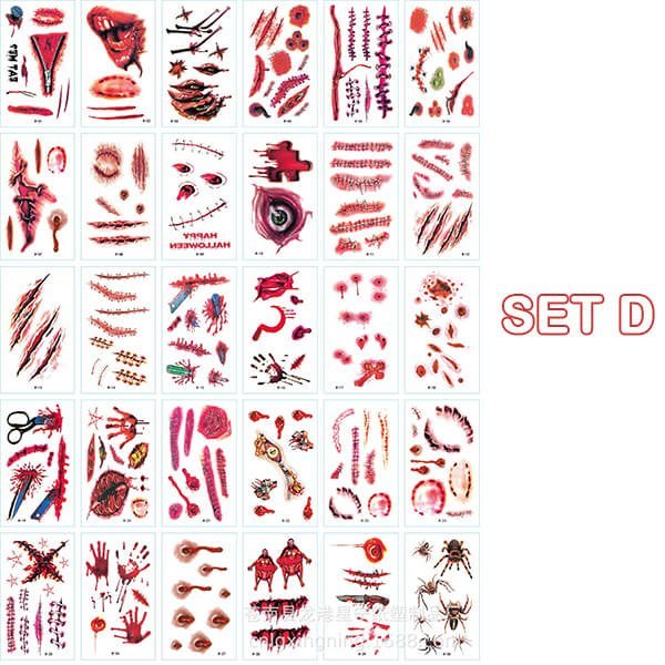 InkFable – Day of the Dead Temporäre Tattoos für auffällige Halloween-Looks