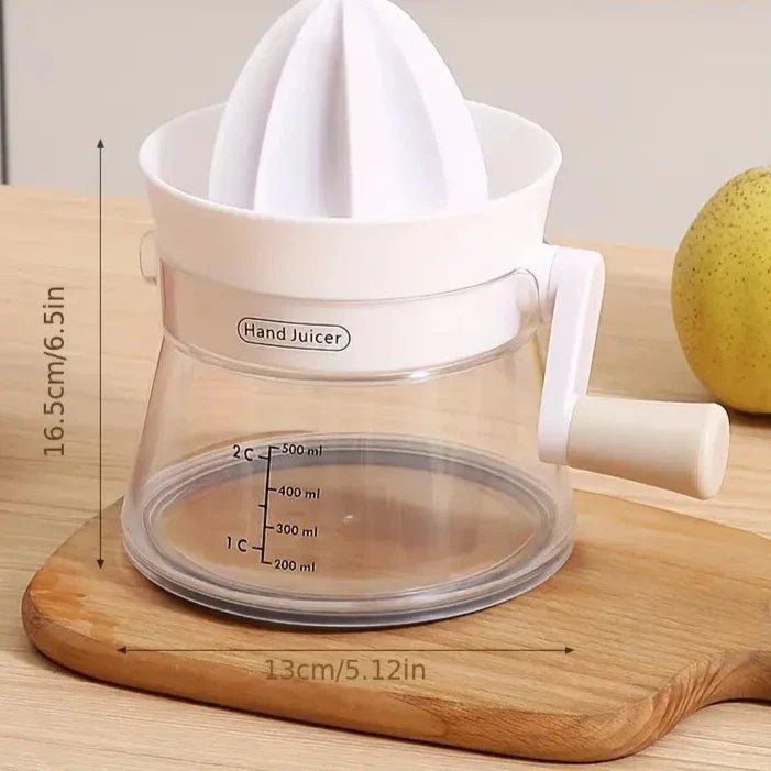 JuiceEase – Manueller Hand Entsafter mit Griff und Ausgießer