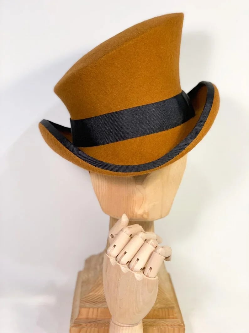 TwistHat – Handmade asymmetric wool top hat with stylish flair