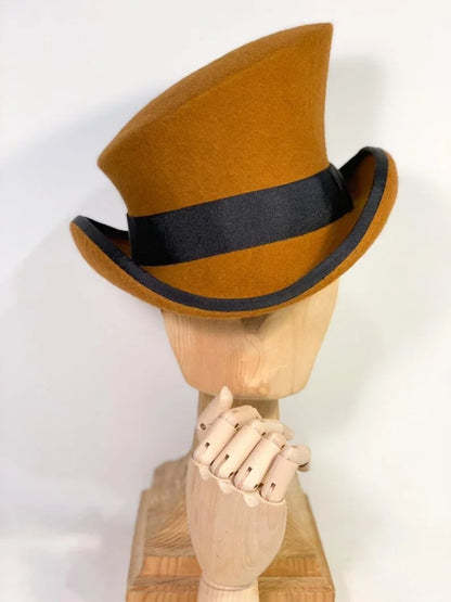 TwistHat – Handmade asymmetric wool top hat with stylish flair