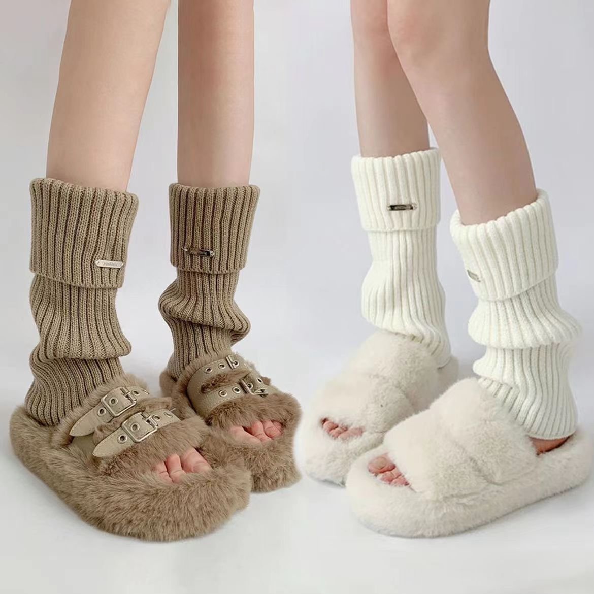 SnugLayer – Kuschelige Socken im Y2K-Stil mit lebendigen, verspielten Mustern