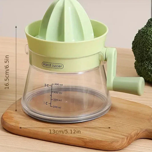 JuiceEase – Manueller Hand Entsafter mit Griff und Ausgießer