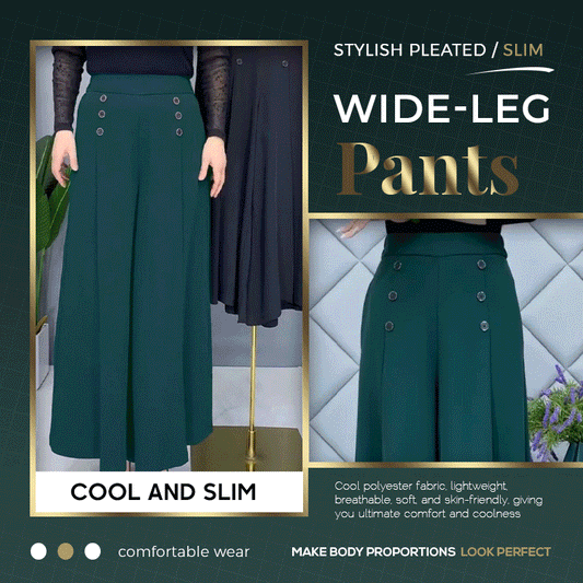 Camille – Weite Bundfaltenhose mit lockerer Sommerpassform