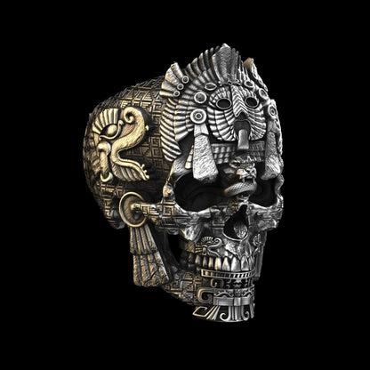 GrimSkull – Handgefertigter Sterlingsilberring für einen markanten Stil