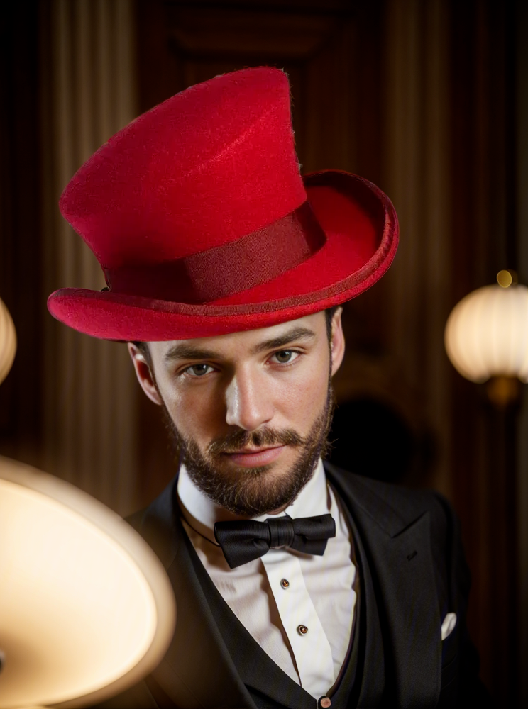TwistHat – Handmade asymmetric wool top hat with stylish flair