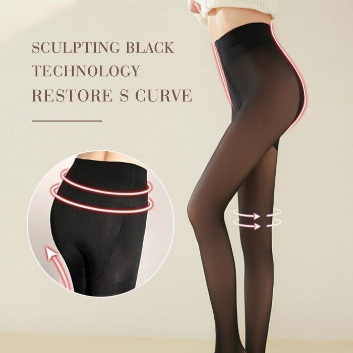 Anneliese – Transparente Thermostrumpfhose für figurformende Wärme