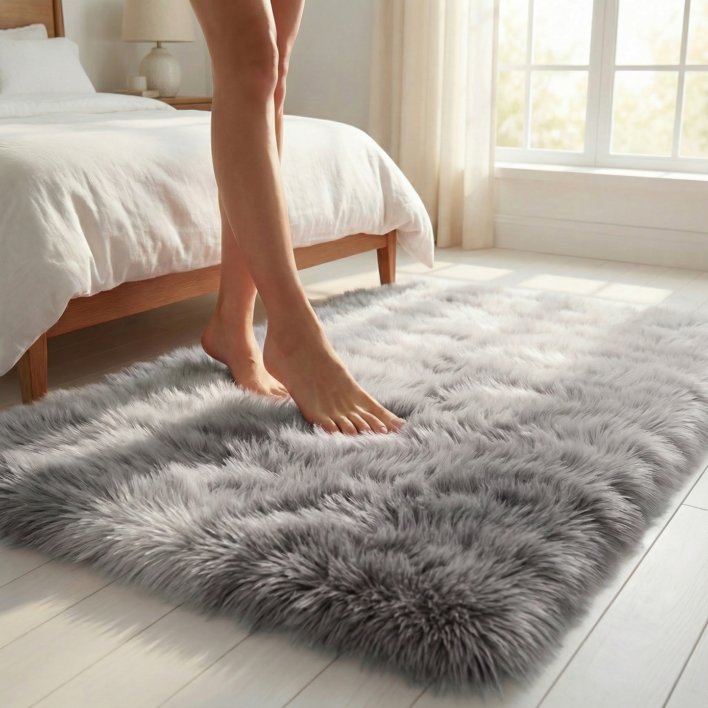 CozyNest – Ultraweicher Plüschteppich, der jeden Schritt wärmt und sichert