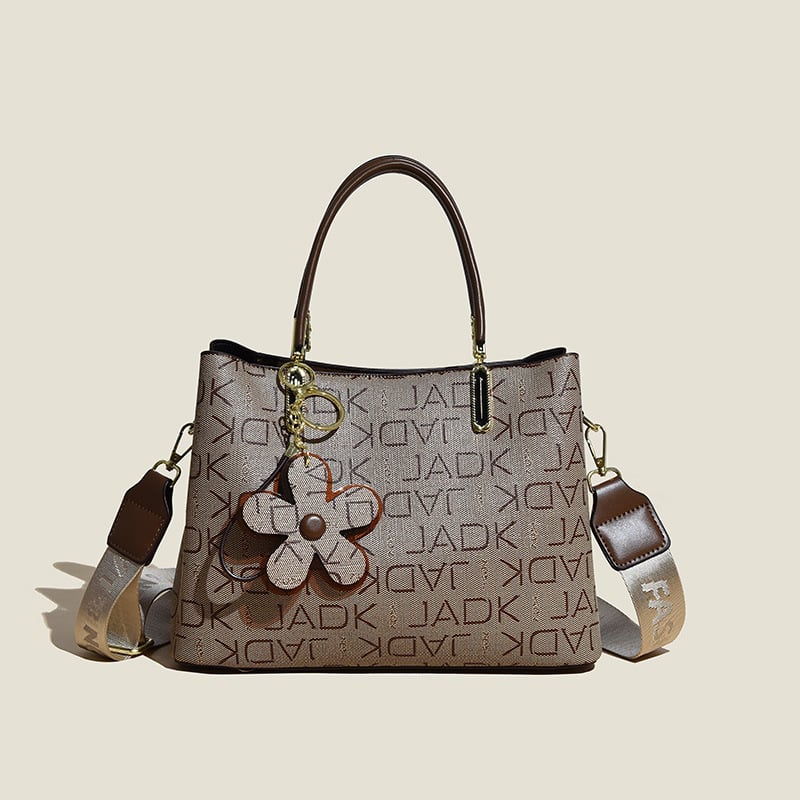 Ysabel – Vintage Ledertasche mit Blumenmuster und Accessoires