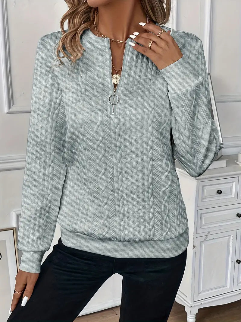 Miran – Zip-Up Sweater for Cozy Casual Elegance