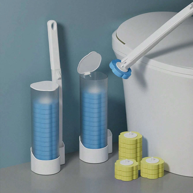 PureScrub – Hygienische, berührungsfreie Toilettenreinigung mit frischen Schwammköpfen