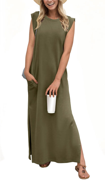 Romina – Lässiges, lockeres Maxikleid für sommerlichen Komfort