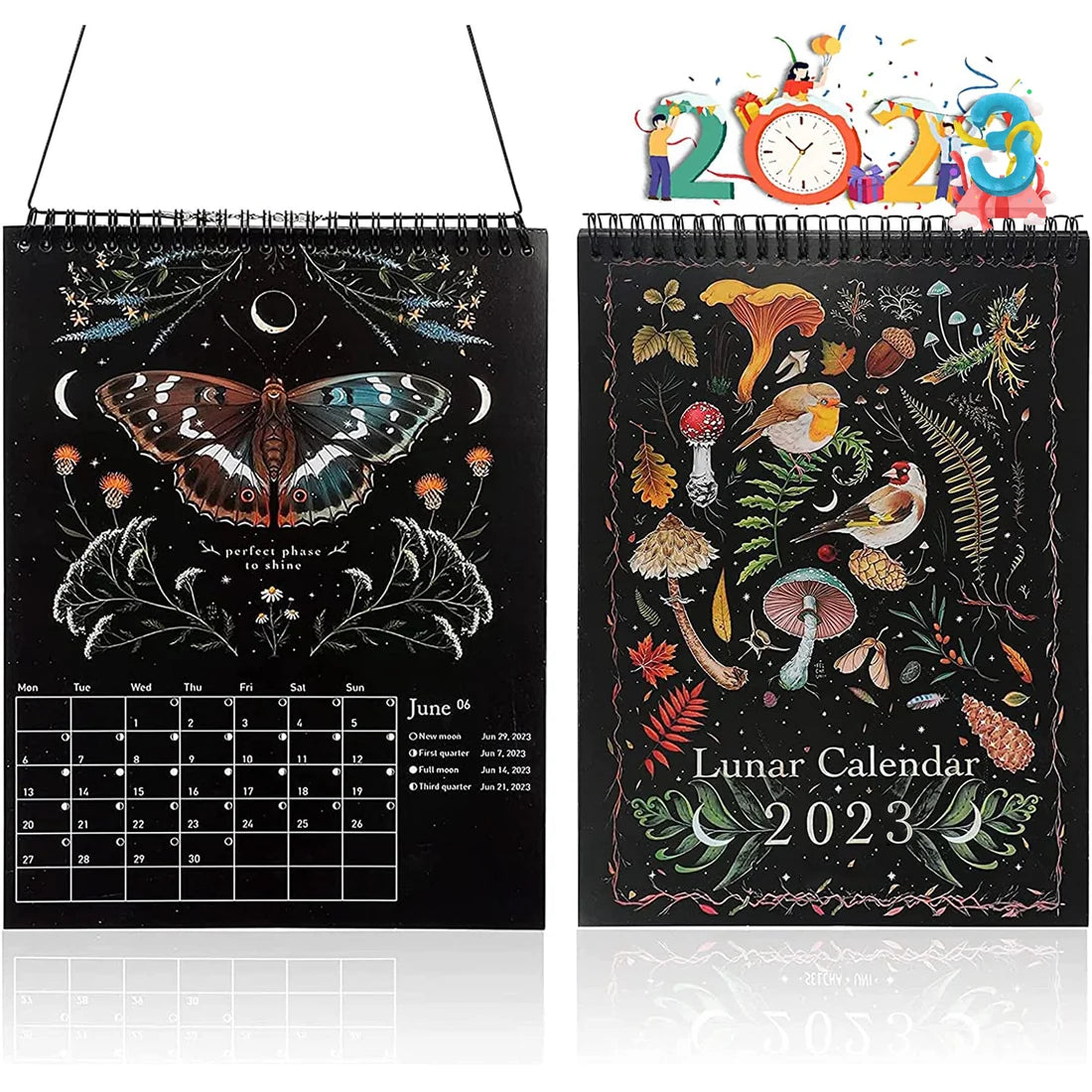 DarkForest – Mondkalender 2023 mit Originalillustrationen und Mondphasen
