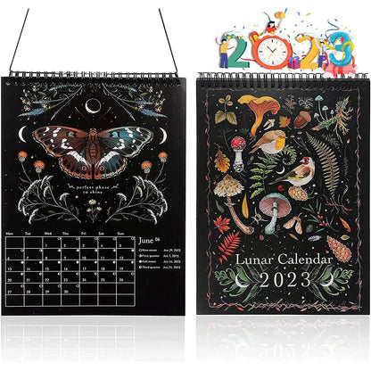 DarkForest – Mondkalender 2023 mit Originalillustrationen und Mondphasen