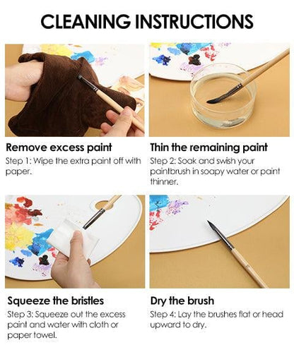 StrokeMaster – Premium-Nylonpinselset für alle Künstler