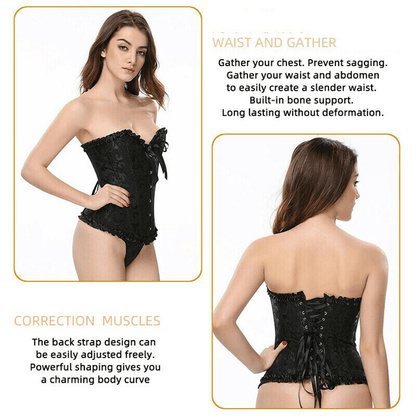 Augusta – Viktorianisches Push-Up-Korsett für eine stilvolle Silhouette
