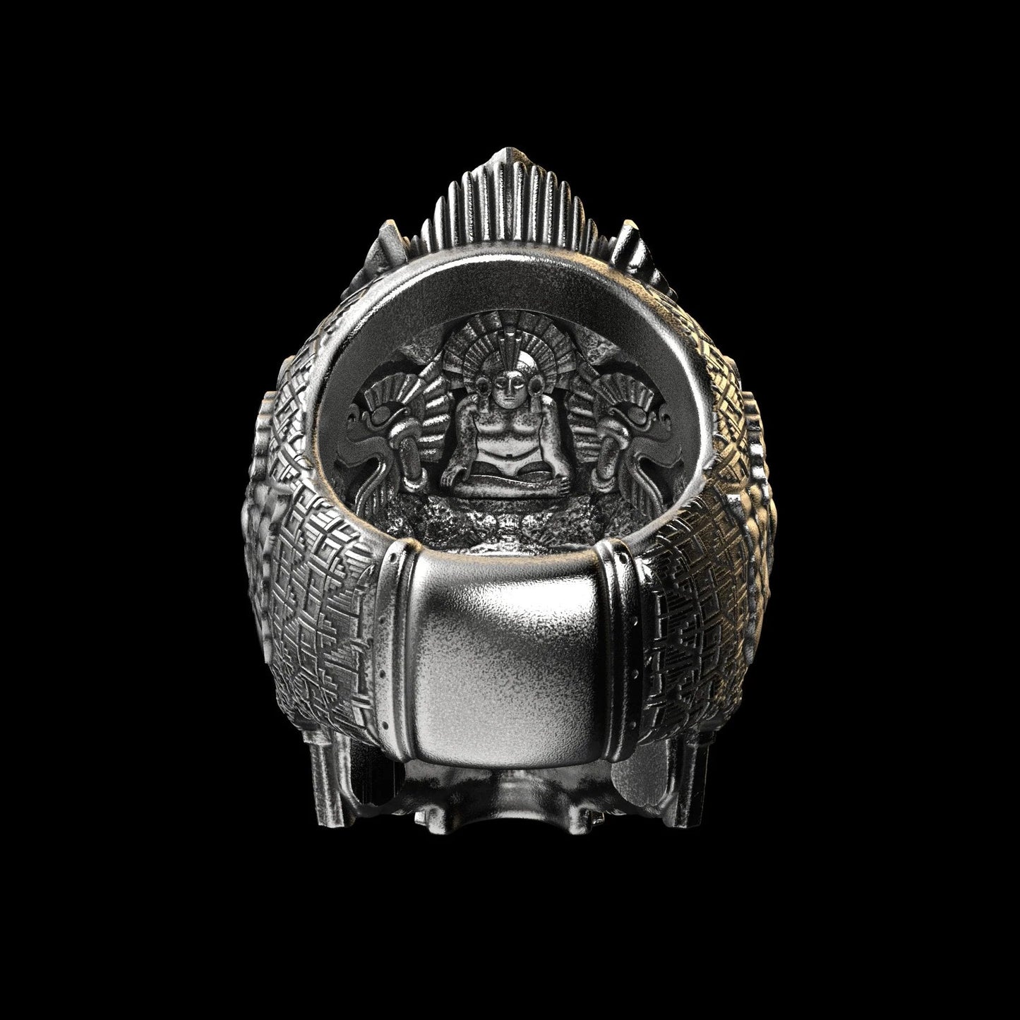 GrimSkull – Handgefertigter Sterlingsilberring für einen markanten Stil