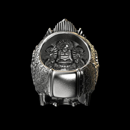GrimSkull – Handgefertigter Sterlingsilberring für einen markanten Stil