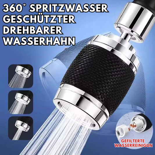 QuickRinse – 360° drehbarer Wasserhahnaufsatz für die Küche