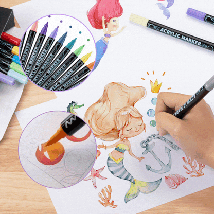 ColorFlow – Acrylmarker-Set für lebendige und präzise Kunstwerke