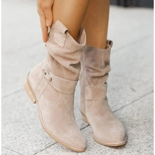 Lena – Ankle Boots mit niedrigem Absatz und Reißverschluss für ganztägigen Komfort