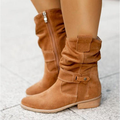 Lena – Ankle Boots mit niedrigem Absatz und Reißverschluss für ganztägigen Komfort