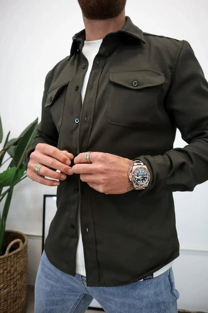 Alexander – Button-Down-Polojacke mit taillierter Passform