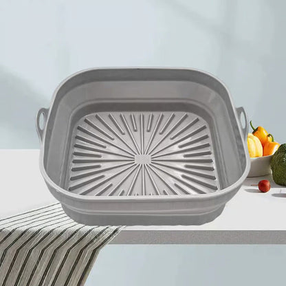Silikon-Grillpfanne für Heißluftfritteusen – Gesund & leicht reinigen
