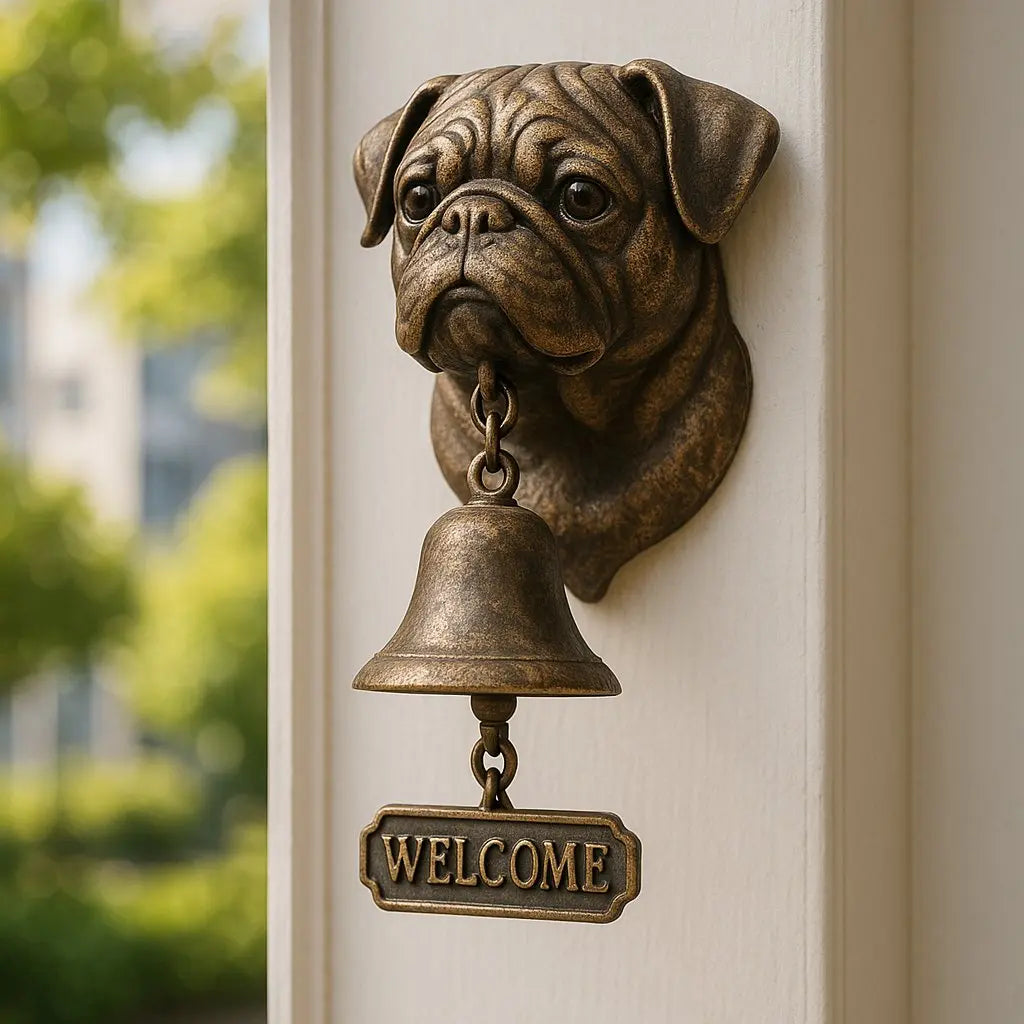 GuardianBell – Deutscher Schäfer Wandglocke für Schutz und Charme