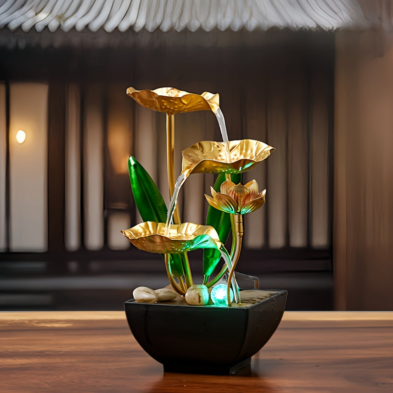 ZenRipple – Eleganter Tischbrunnen Mit Beruhigendem Wasserfluss Und Integriertem Luftbefeuchter