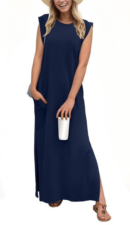Romina – Lässiges, lockeres Maxikleid für sommerlichen Komfort