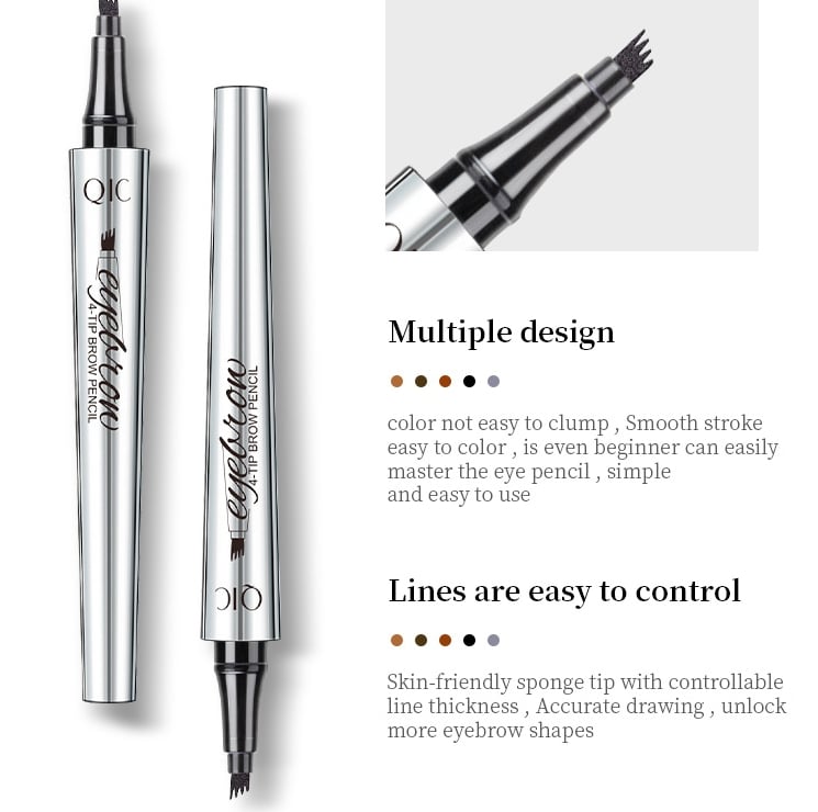 BrowCraft – 3D waterproof microblading eyebrow pencil with 4 fork tips