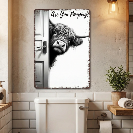 WallWhimsy – Verwandeln Sie Badezimmer sofort mit stilvollen, lustigen Metallschildern