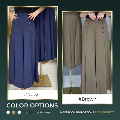 Camille – Weite Bundfaltenhose mit lockerer Sommerpassform