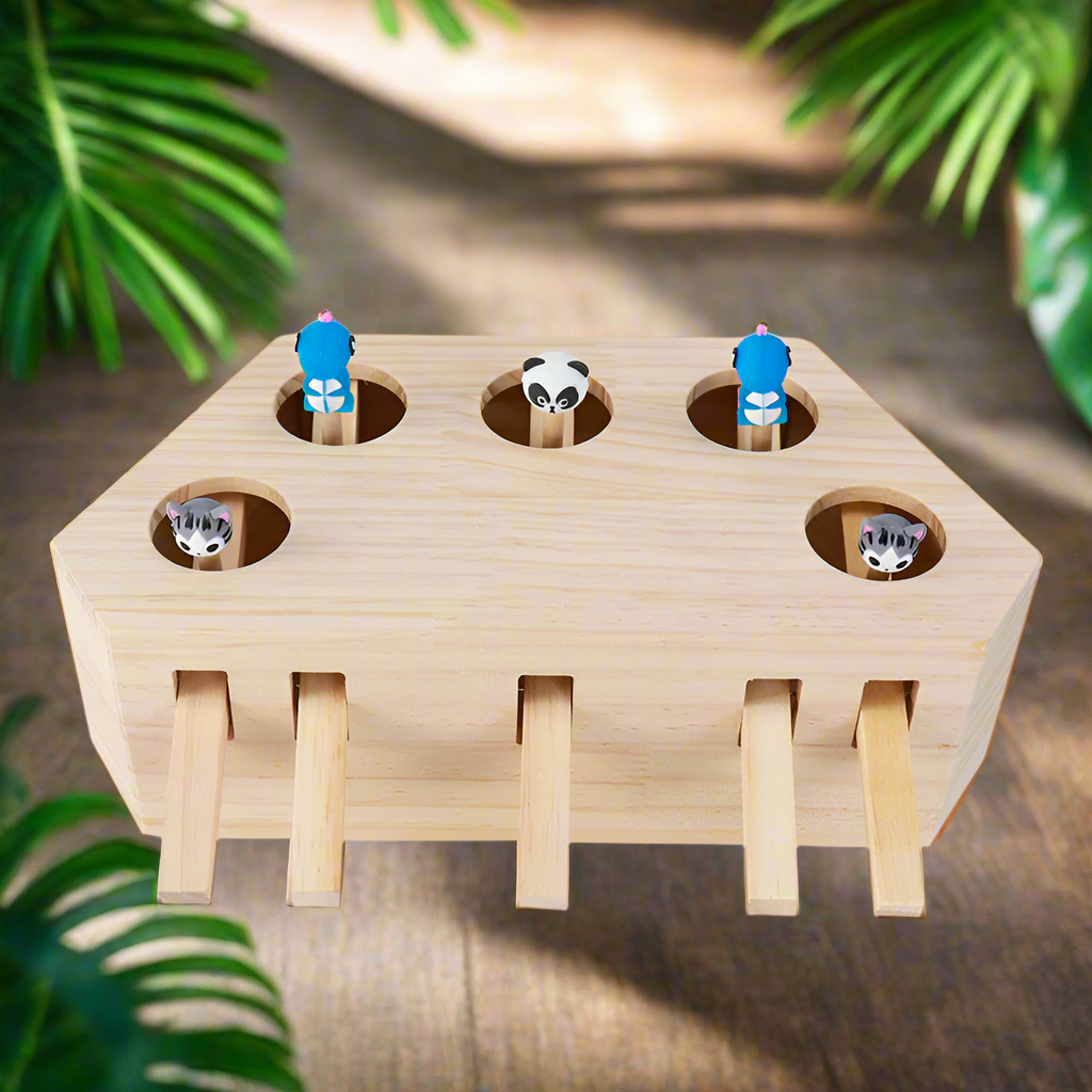 PlayBounce – Interaktives Whack-a-Mole-Spielzeug für Katzen