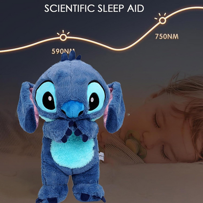 DreamBuddy – Weiches Stitch Plüschtier mit beruhigenden Lichtern und Musik