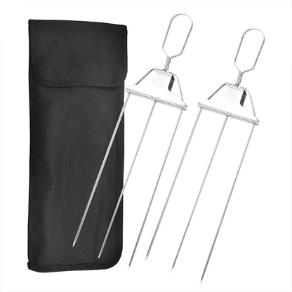 GrillSavant – 3-zackiges Spießwerkzeug für müheloses Grillen