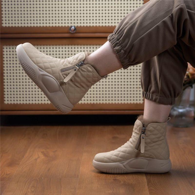 Kiera – Wasserdichte Schneestiefel mit seitlichem Reißverschlussdetail