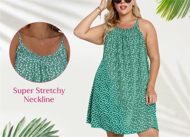 Ella – Bedrucktes Camisole-Kleid mit bequemer Passform
