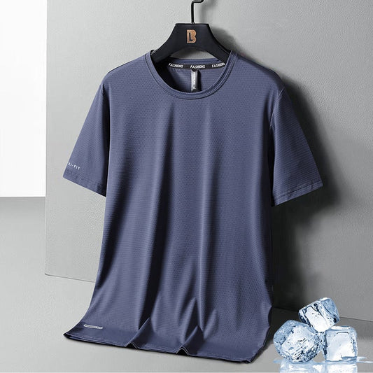Benjamin – Seiden-T-Shirt mit Rundhalsausschnitt und weichem Stoff