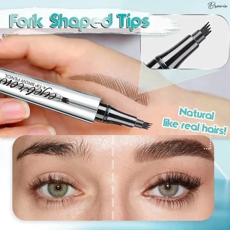 BrowCraft – 3D waterproof microblading eyebrow pencil with 4 fork tips