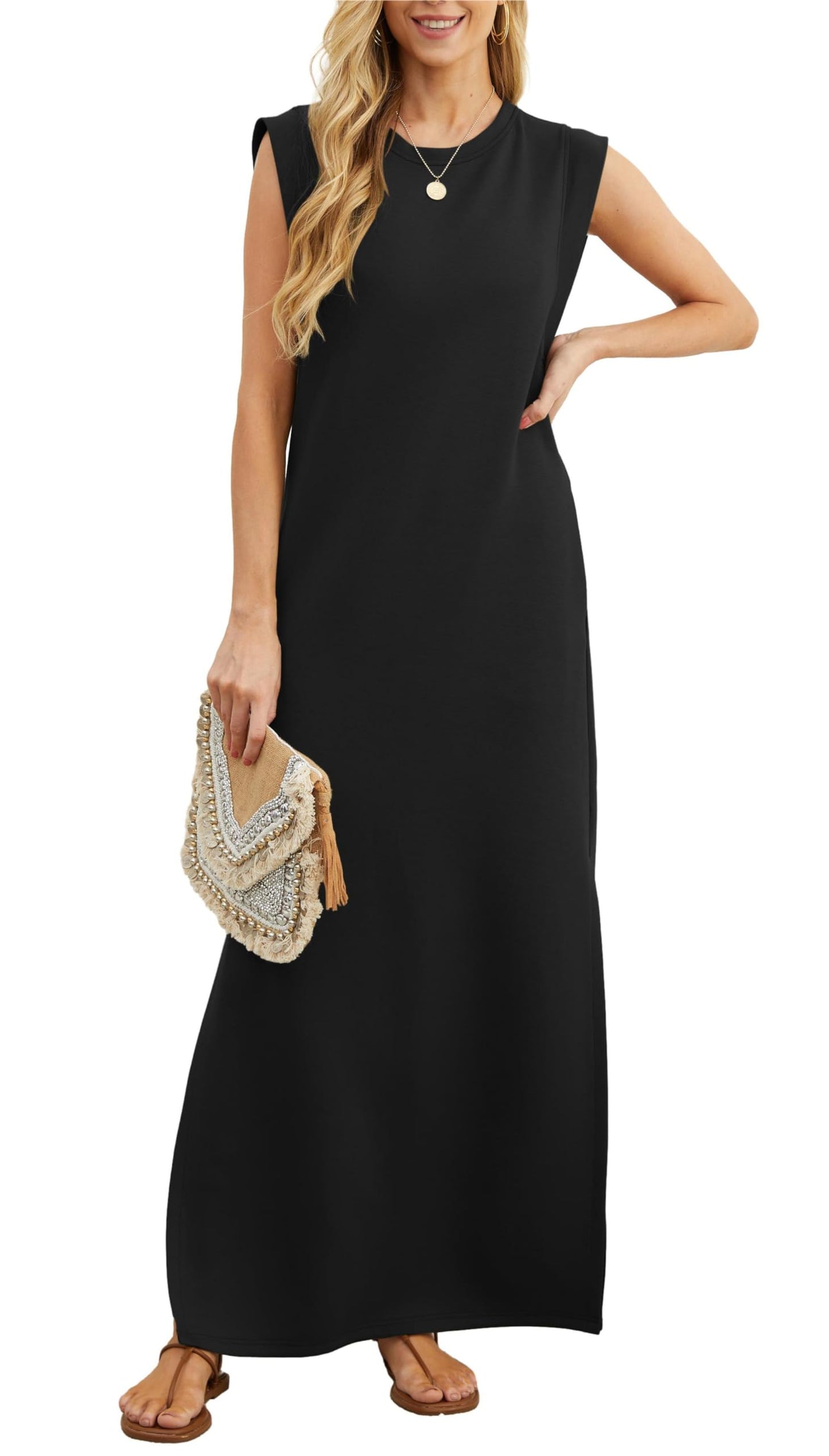 Romina – Lässiges, lockeres Maxikleid für sommerlichen Komfort