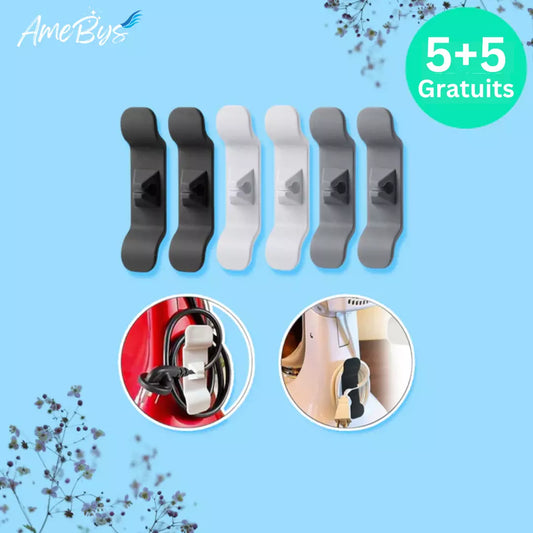 CordMate – Selbstklebender Kabel-Organizer für Küche & Haushalt | 5 + 5 GRATIS