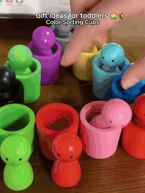 CupFrenzy – Farbige Stapel und Sortierbecher für Kinder zum Lernen und Spielen