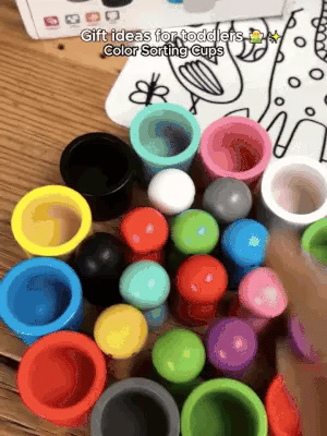 CupFrenzy – Farbige Stapel und Sortierbecher für Kinder zum Lernen und Spielen